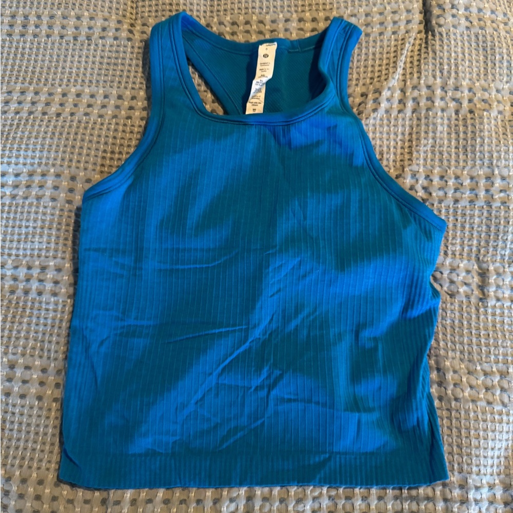 Lululemon Athletica Ebb to Street Cropped Racerback Tank Top
